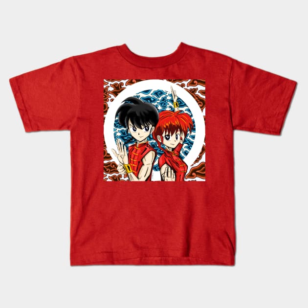 ranma 1/2 the kendo fighter Kids T-Shirt by jorge_lebeau